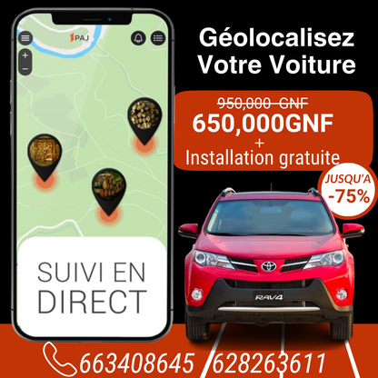 Suivi De Localisation GPS Voiture, Moto, Camion, Tricycle